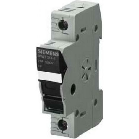 Siemens portafusibile cilindrico 10x38 1000v 25a 1 polo 3nw70134