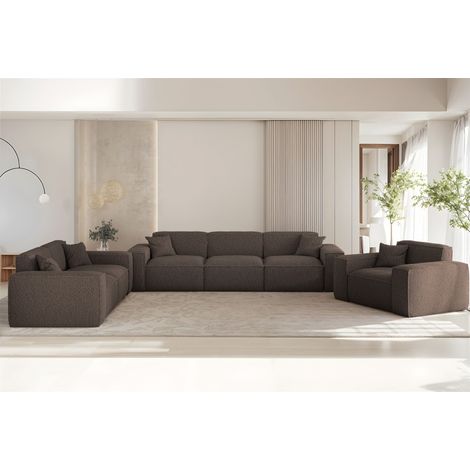 Sofaset Designersofa CELES PREMIUM 3-2-1 in Stoff Sven Braun