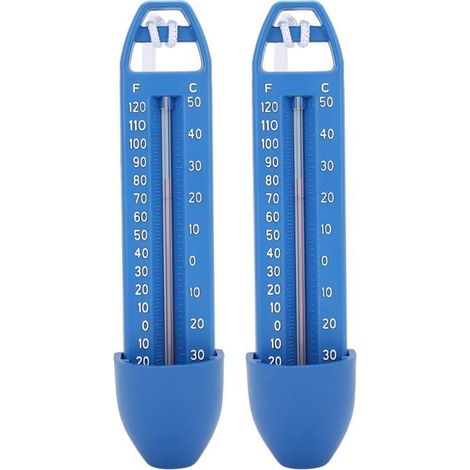 Thermomètre de piscine flottant 16.5x3.7cm étanche 0-50℃ (1/4)