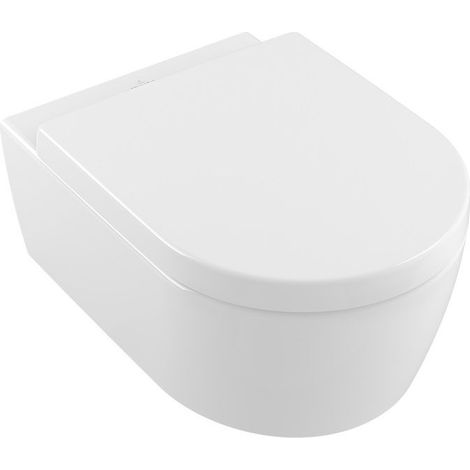 Villeroy & Boch Avento - Wand-WC mit Sitz SoftClosing, DirectFlush, Alpinweiß 5656HR01 (1/5)