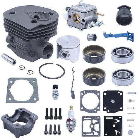 Kit moteur avec piston de cylindre de 44 mm, pour tronçonneuse Husqvarna 350 351 353 346 (345 340 Big Bore), remplacement du piston de cylindre  537 25 30 02, 503 88 59-01 503283210 (1/5)