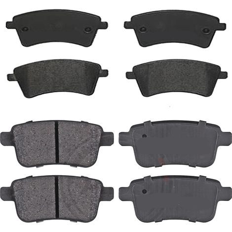 KIT PASTIGLIE FRENO ANTERIORI E POSTERIORI compatibile con RENAULT MEGANE CC (EZ0/1) / PASTIGLIE FRENANTI AUTO OEM P 68 050,P 68 024 P 68 041 / SOSTITUZIONE DIRETTA / BASSA POLVERE / SILENZIOSO