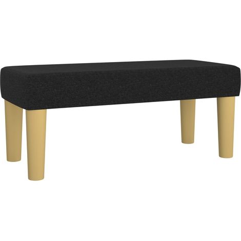 Banco banco 70 x 30 x 30 cm tela negra 020010546
