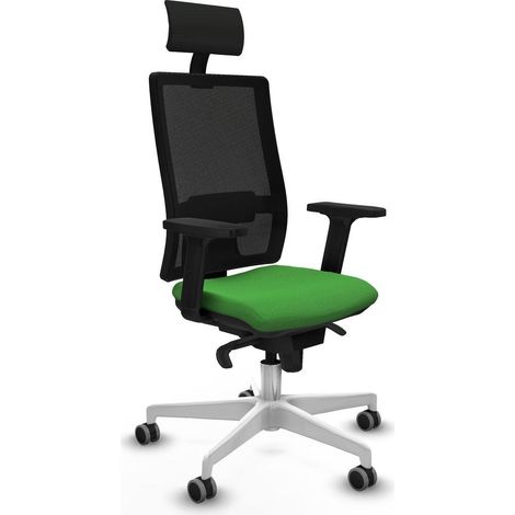 piqueras-y-crespo Silla de oficina moderna verde ajustable