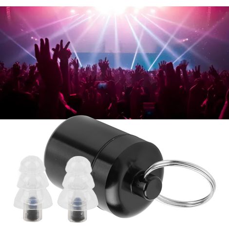 Écouteurs intra-auriculaires en silicone liquide avec filtres, protections auditives individuelles, emballage en boîte métallique. (1/5)