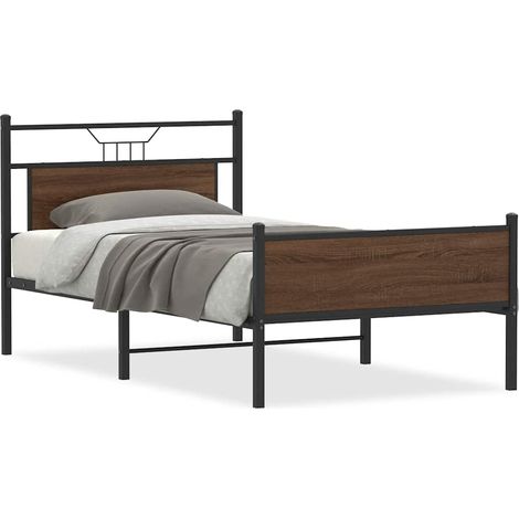 Maison Exclusive - Estructura de cama sin colchón madera marrón r