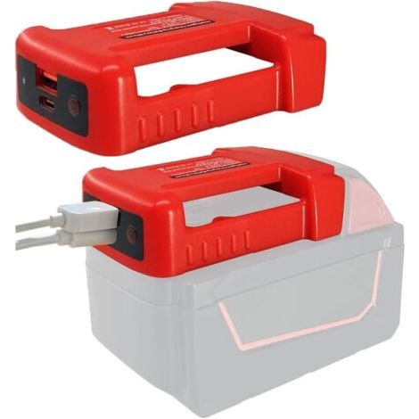 Adaptateur de chargeur USB pour batterie Milwaukee 18 V avec interface de charge rapide TypeC (1/5)