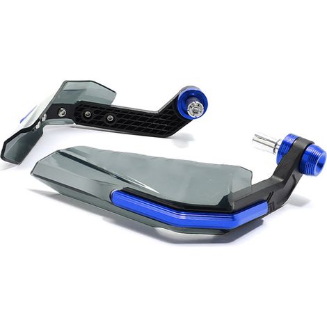 Protège-mains Moto Haute Résistance aux Chocs Déflecteur de Vent pour Guidon Motocyclette BLEU (1/5)