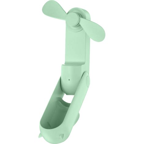 Mini ventilador USB portátil de bolsillo, 2 velocidades, 2 en 1 con función de batería externa. (1/5)