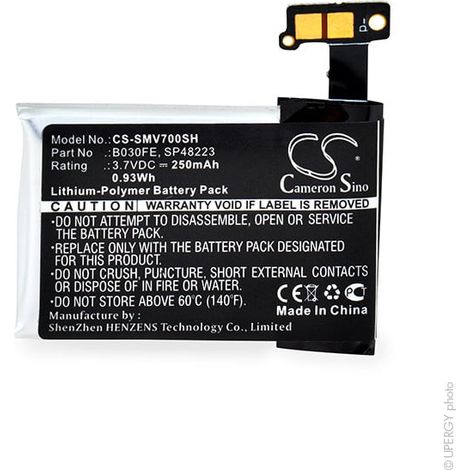 NX - Batterie montre connectée pour Samsung 3.7V 250mAh (1/4)