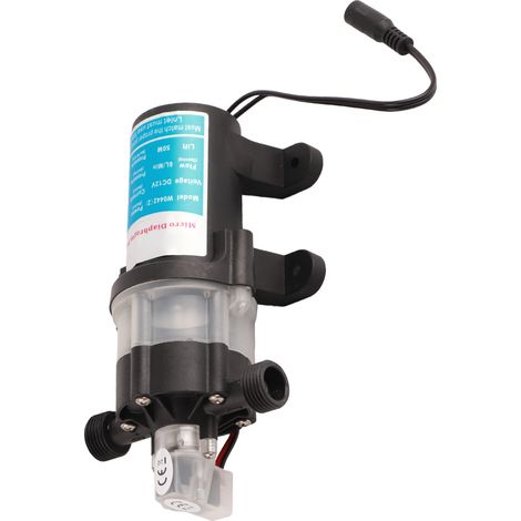 Pompe de surpression auto-amorçante automatique et silencieuse, mini-pompe à membrane électrique avec filtre amovible, 12 V CC, 80 W