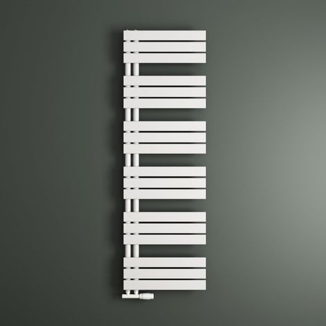 Mai & Mai Badheizkörper Handtuchheizkörper Badheizung Heizkörper bad Flach 159x50cm in Weiß Seitenanschluss Badheizung Handtuchwärmer 780W