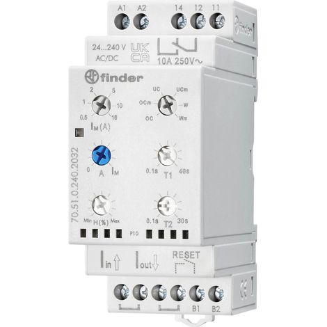 Überwachungsrelais 24, 24 - 240, 240 V/DC, V/AC 1 Wechsler Finder 70.51.0.240.2032 1 St.