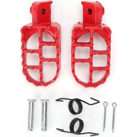 Repose-pieds en aluminium pour moto, 2 pièces, repose-pieds pour passager, repose-pieds, planches de sol (1/5)