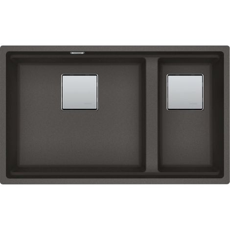 Evier Franke Kubus 2.0 Pro Fragranite KNG120 - Gris Ardoise - Vidage : Automatique