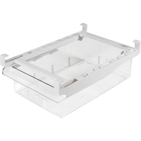 BUNTHAUS Organisateur de tiroir de réfrigérateur, bacs de rangement de réfrigérateur, amovible avec poignée, boîte de rangement d'étagère de réfrigérateur, récipient alimentaire transparent (1/4)