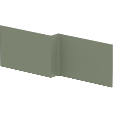 1700mm Square MDF Reversible Shower Bath Front Panel - Satin Green