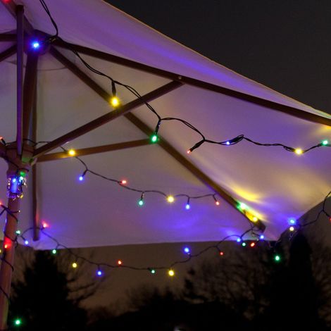 5m Solar Power Multi Colour LED Fairy String Lights Garden Outdoor Decoration