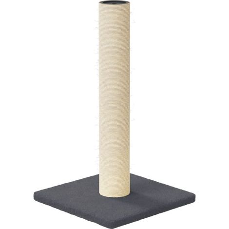 Árbol para gatos mueble torre trepar juguete rascador rascador escalada plataforma oscuro 22 x 22 x 45 cm gris 020022766 (1/4)