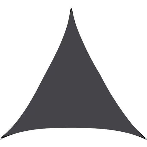 (Noir) Triangle Sunshade Sail 3X3X3m-300D Sun Protection Umbrella Sail Garden Swimming Pool Outdoor Awning (1/5)