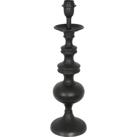 Lampada da tavolo - nero - Lyons - legno - Ø 16cm - E27 - 3467ZW (1/4)