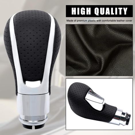 Pommeau vitesse Verano – 2012-2017 – Cuir premium – Maillé – Haut de gamme – Anti-rouille – Installation facile – Élégant (1/4)