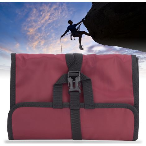 Sac de Montagne Nylon Imperméable pour Escalade sur Glace, Poche Accroche Rapide Violet Rouge (1/5)
