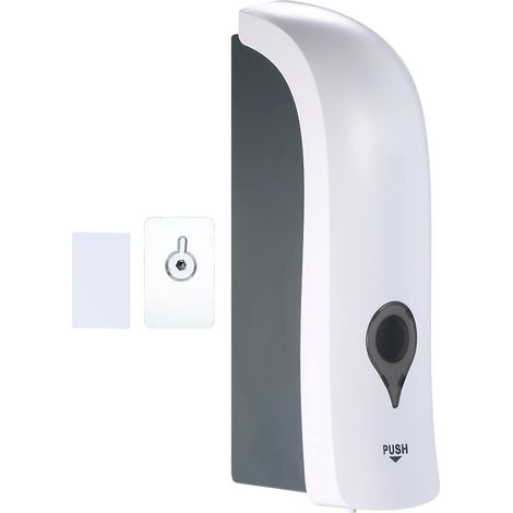 Dispensador De Jabón Manual MINKUROW De 300ml, Sin Taladrar, Dispensador De Jabón De Un Solo Cabezal, Dispensador De Champú, Gel De Ducha Para Baño (1/5)