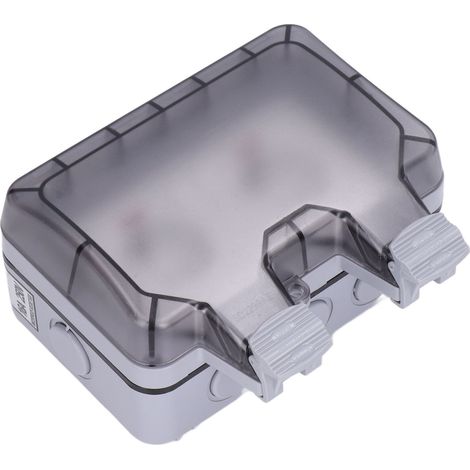 Boîtier de protection IP66 pour prise extérieure étanche avec interrupteur indépendant et voyant lumineux 250 V