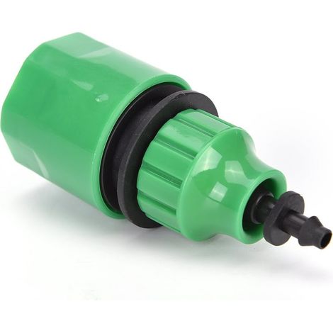 Adaptateur de micro irrigation, connecteur rapide en plastique pour tuyau d'arrosage avec connecteur barbelé de 6,35 mm, convient pour tuyau de 4/7 mm et 8/11 mm.