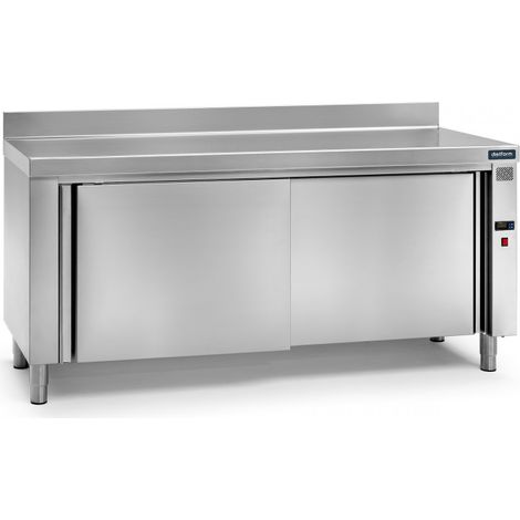 Meuble Chauffant Mural - Inox - Gamme 600 - 2000W - Plan de Travail - Distform