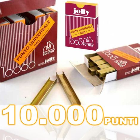 Trade Shop - Grapadora Master Grapas Puntas Oficina En Casa Jolly Gold Pcs. 10.000 -