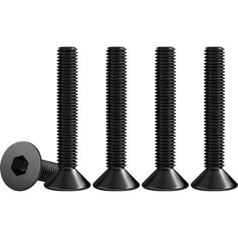 M4 X 35mm Vis Hexagonale Inox A2 V2A Tête Fraisée Noir 50 Pièces (1/5)