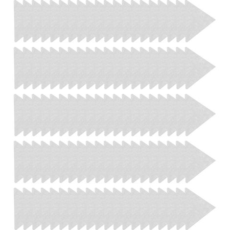 100 pièces de supports de col autocollants triangulaires pour chemises, anti-enroulement (1/5)