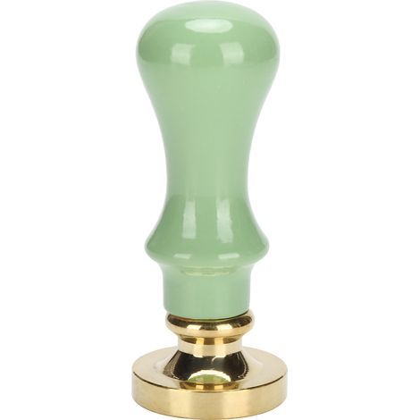 Manche vert herbe pour sceau de cire mini vintage, outil artisanal pour sceller enveloppes et cartes d'invitation - fourniture de tampon postal. (1/5)