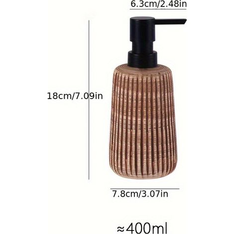Eleganter Seifenspender aus Keramik (400 ml) – AquaForge (1/4)