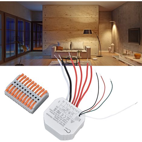 Module de commande intelligent pour la maison avec panneau Wi-Fi, compatible avec les rideaux et les appareils connectés. Compatible avec les applications mobiles, les télécommandes, les minuteries et (1/5)