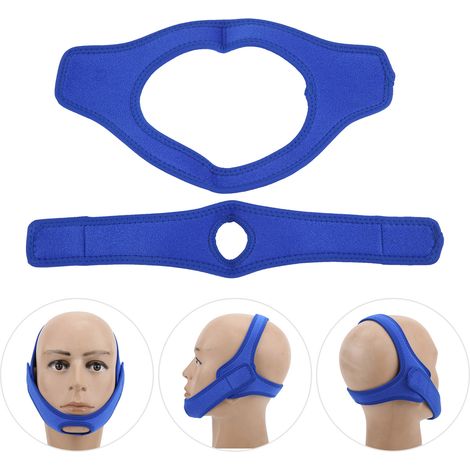 Sangle Mentonnière Anti Ronflement Ajustable et Respirante pour Hommes et Femmes
