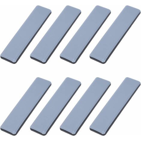 Patins Meubles Lourds Patins Téflon Auto-adhésif Rectangle Anti-vibration Patins Glisseurs pour Meubles Bleu/Black Dérapage Super planeurs (8 Pièces 25mm100mm) (1/4)