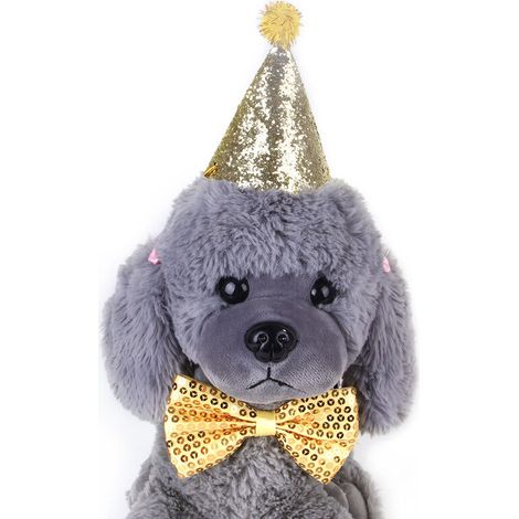 Filiyano-Cravate de Noël pour animaux de compagnie, chapeau de Noël pour chien, costume pour chats et chiens de petite et moyenne taille, chapeau (1/5)