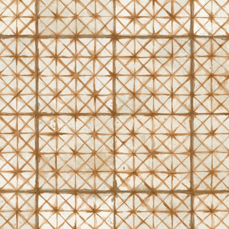 Carrelage Vintage effet Carreau ciment Orange 45x45x0,95 cm Byblos - Sol et mur intérieur (vendu par carton de 1 m²) - RO'MA CARRELAGE