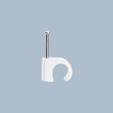 Legrand - Cavaliers Multifix x 20 - souples - Pour câble Ø10mm à Ø14 mm - Blanc