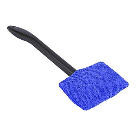 Nettoyant pour pare-brise de voiture, brosse de nettoyage de pare-brise de voiture monobloc en microfibre à long manche, outil de nettoyage de pare-brise de voiture. (1/5)
