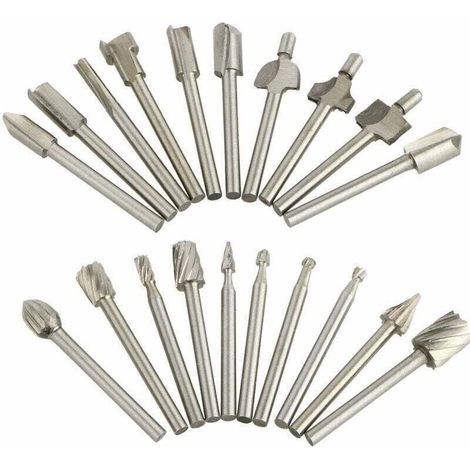Pack of 20 Dremel tungsten carbide cutters for rotary grinders
