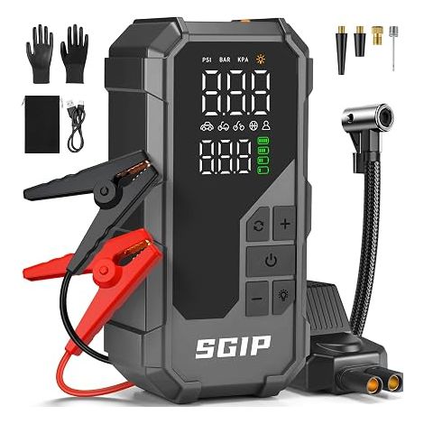 Car Battery Booster with Inflator Portable Car Battery (1/5)