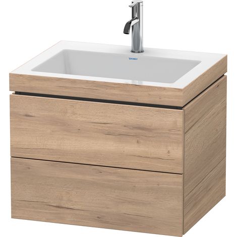 Duravit L-Cube c-bonded Set wandhängend, 2 Schubkästen, ohne