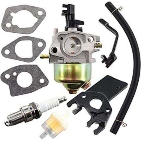 Carburateur générateur avec joint isolateur détanchéité, filtre à essence, bougie dallumage pour GX160 GX200 168F 5,5HP 6,5HP 2KW 3KW 196cc 163cc Générateur de moteur tondeuse à gazon (1/4)