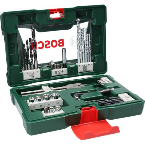 Bosch V-Line Bohrer- und Bit-Set, mit Winkelschrauber, 41-tlg.