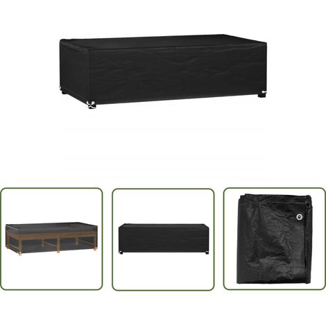 vidaXL Garden Furniture Cover 8 Eyelets 125x70x35 cm Rectangular