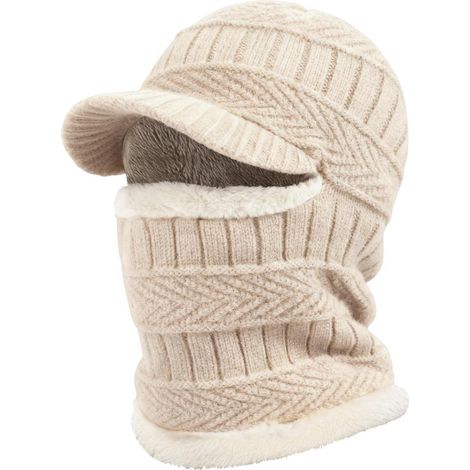 Sturmhaube mit Visier, winddicht, warm, Unisex, für Outdoor-Sport, Beige (1/5)